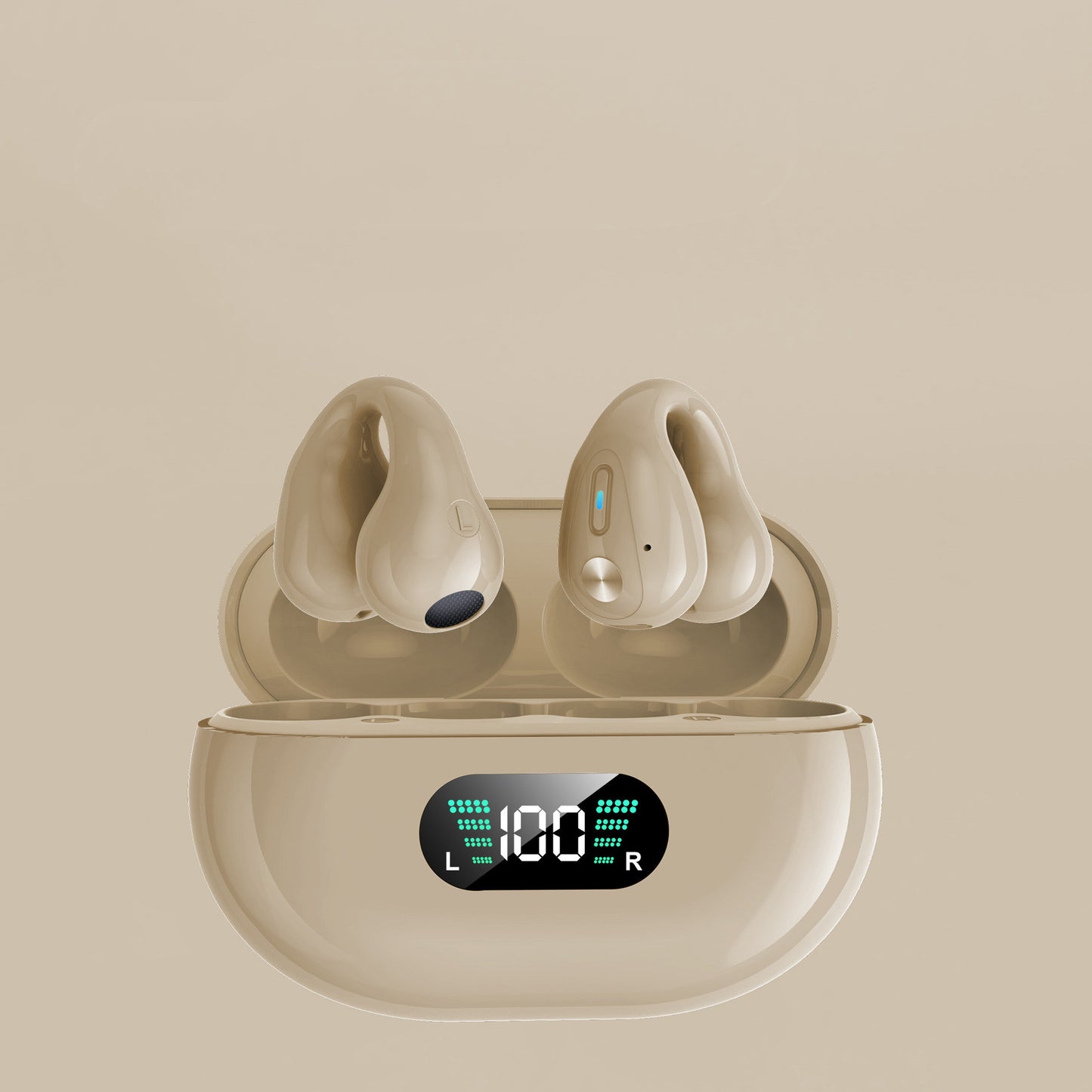 Wireless Bluetooth 5.3 Bone Conduction Sports Earbuds - Ear Clip