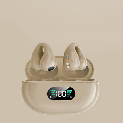 Wireless Bluetooth 5.3 Bone Conduction Sports Earbuds - Ear Clip