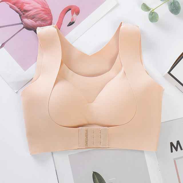 Posture Corrector Bra For Women  2-in-1 Breast Lifter & Back Support Front Closure Sports Shaper