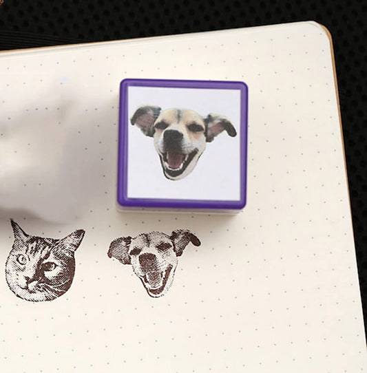 Custom Pet Portrait Stamp | Personalized Dog Photo Seal