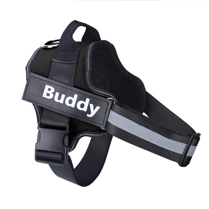 Custom Personalized Reflective Dog Vest Harness with Handle