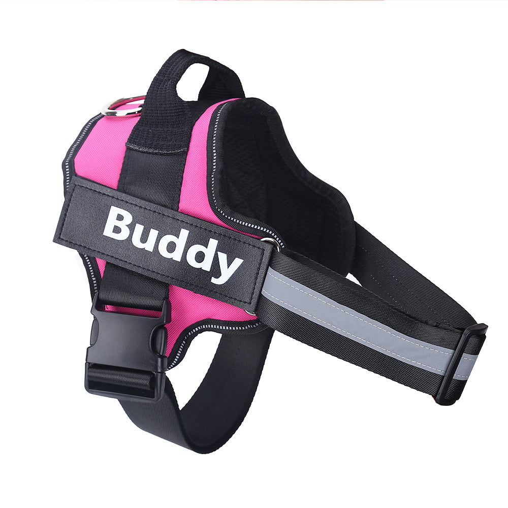 Custom Personalized Reflective Dog Vest Harness with Handle