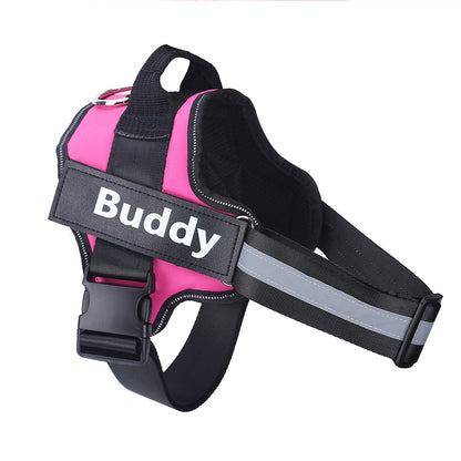 Custom Personalized Reflective Dog Vest Harness with Handle