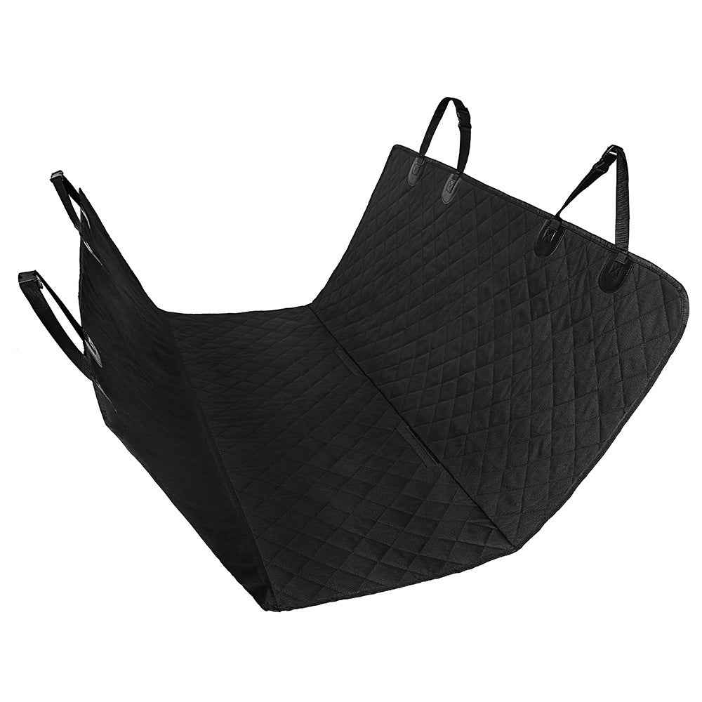 Dog Car Rear Seat Cover andSafety Protector With Seat Mat, Zipper And Pocket For Travel