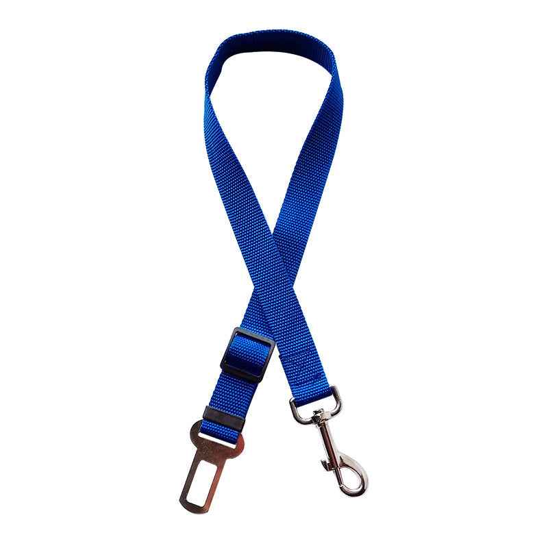 Adjustable Vehicle Dog Harness With Lead Clip Safety Lever Traction
