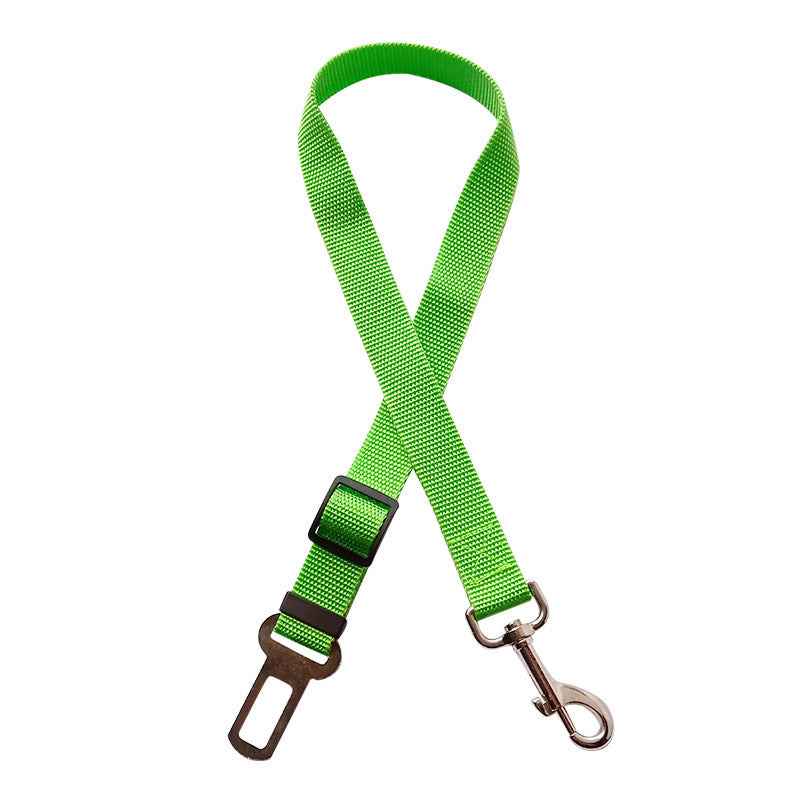 Adjustable Vehicle Dog Harness With Lead Clip Safety Lever Traction