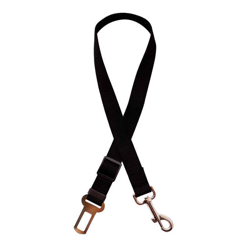 Adjustable Vehicle Dog Harness With Lead Clip Safety Lever Traction