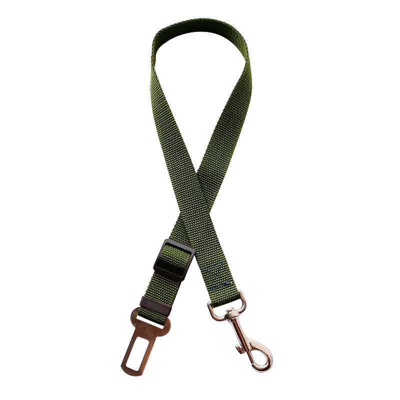 Adjustable Vehicle Dog Harness With Lead Clip Safety Lever Traction