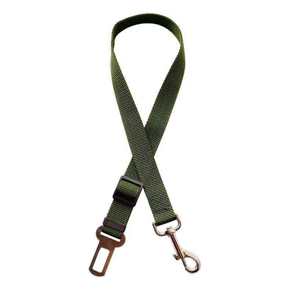 Adjustable Vehicle Dog Harness With Lead Clip Safety Lever Traction