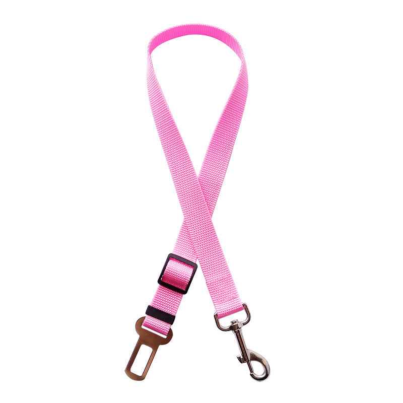 Adjustable Vehicle Dog Harness With Lead Clip Safety Lever Traction