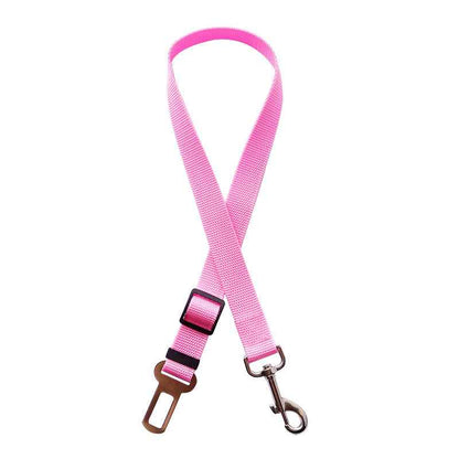 Adjustable Vehicle Dog Harness With Lead Clip Safety Lever Traction