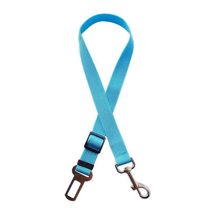 Adjustable Vehicle Dog Harness With Lead Clip Safety Lever Traction