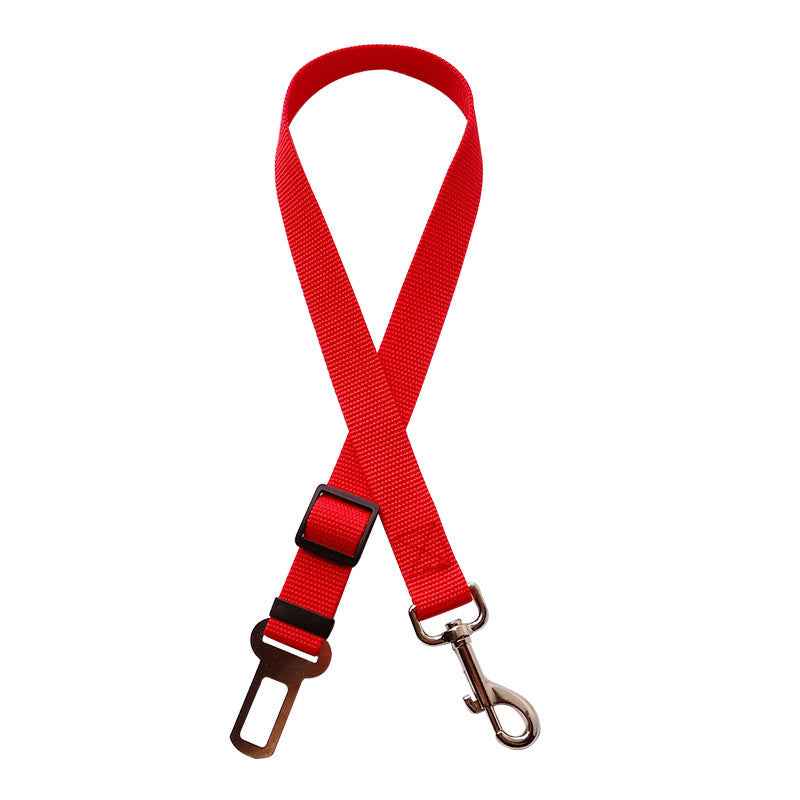 Adjustable Vehicle Dog Harness With Lead Clip Safety Lever Traction