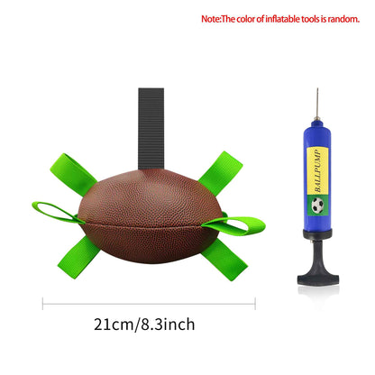 Interactive Dog Football Toy Soccer Ball Inflated Training Toy For Medium and Large Dogs Pet Supplies