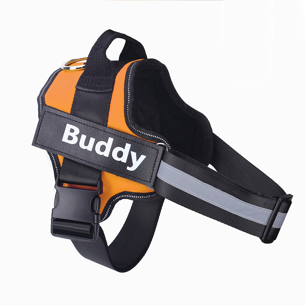 Custom Personalized Reflective Dog Vest Harness with Handle