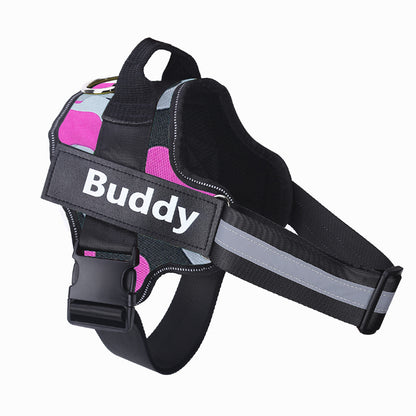Custom Personalized Reflective Dog Vest Harness with Handle