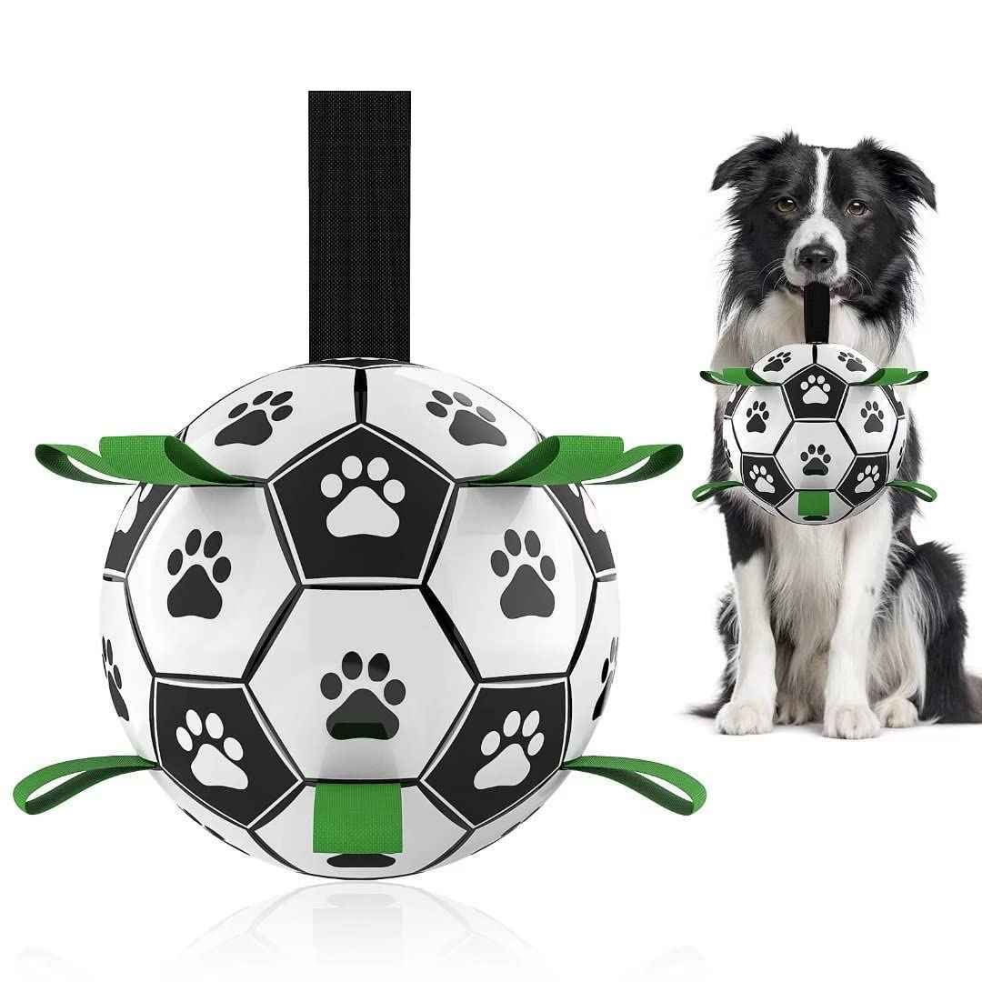 Interactive Dog Football Toy Soccer Ball Inflated Training Toy For Medium and Large Dogs Pet Supplies
