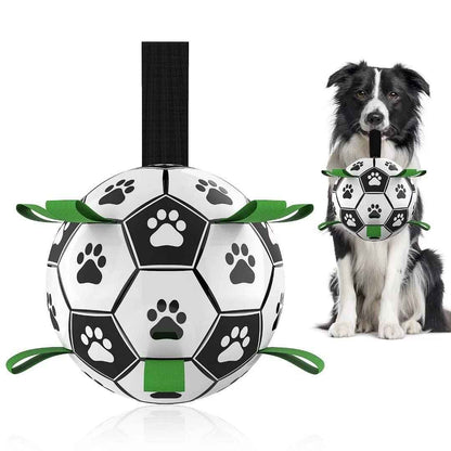 Interactive Dog Football Toy Soccer Ball Inflated Training Toy For Medium and Large Dogs Pet Supplies