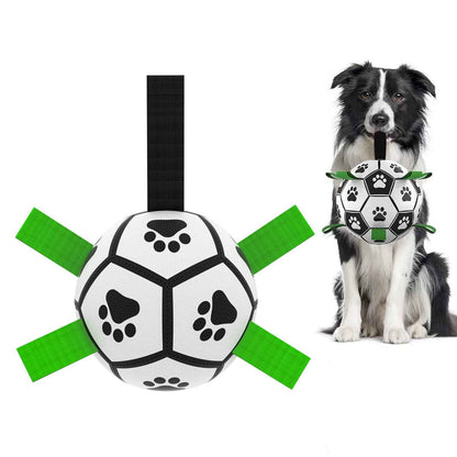 Interactive Dog Football Toy Soccer Ball Inflated Training Toy For Medium and Large Dogs Pet Supplies