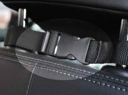 Dog Car Rear Seat Cover andSafety Protector With Seat Mat, Zipper And Pocket For Travel