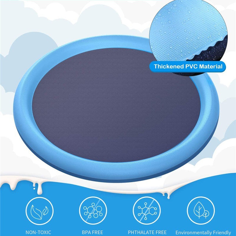 Non-Slip Splash Pad for Dogs & Kids | Outdoor Summer Water Play Mat