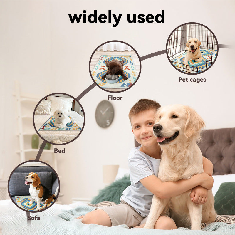 Summer Cooling Pad For Pets | Ice Silk Cooling Mat