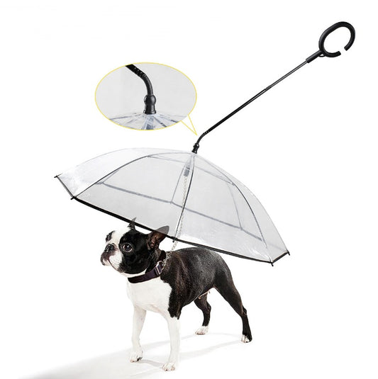 Adjustable Transparent Pet Umbrella for Dogs