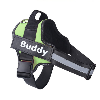 Custom Personalized Reflective Dog Vest Harness with Handle
