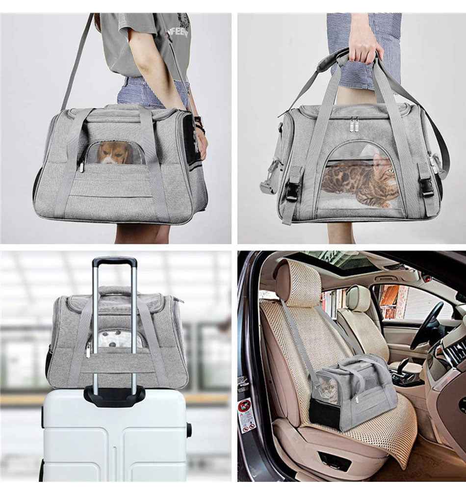 Portable One Shoulder Pet Carrier Bag for Small Dogs & Cats