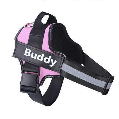 Custom Personalized Reflective Dog Vest Harness with Handle