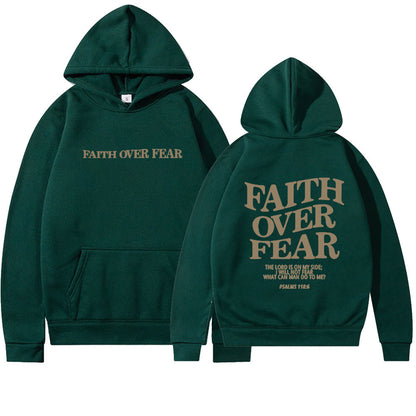 Faith Over Fear Christian Bible Verse Hoodie - Unisex
