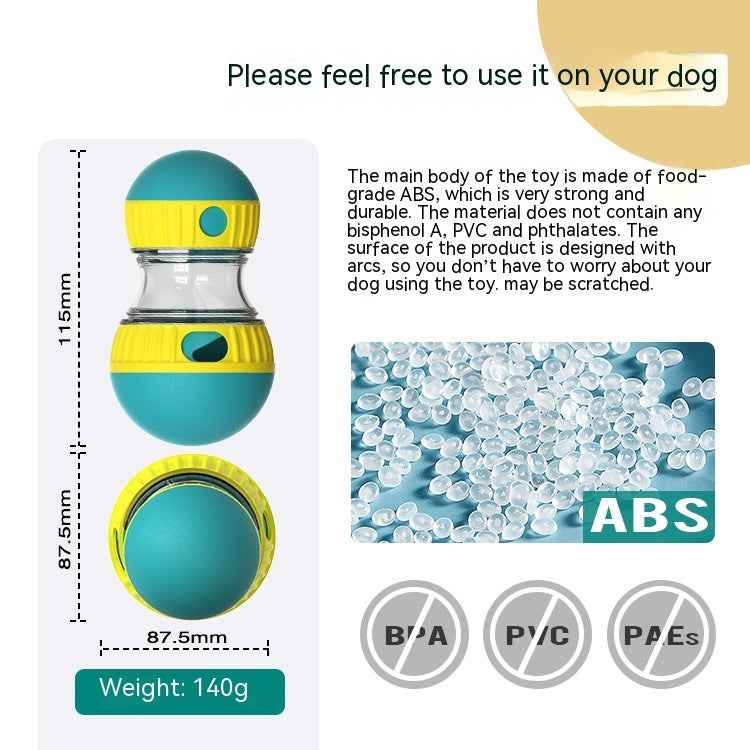 Food Dispensing Dog Toy Tumbler to Increase Intelligence Pets Toy Pet Products