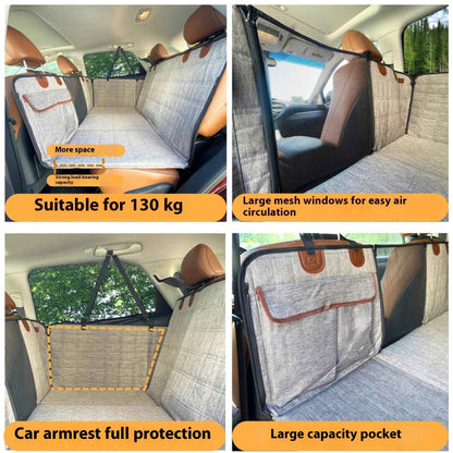 Rear Seat Pet Pad with Widened Support Plate Dog Bed