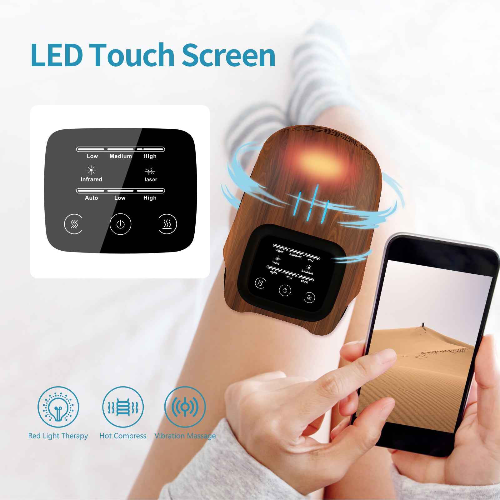 Multi-Functional Intelligent Rechargeable Home Knee Massager