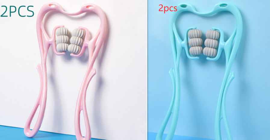 6-Wheel Neck & Shoulder Massager - Deep Tissue Muscle Relief Tool