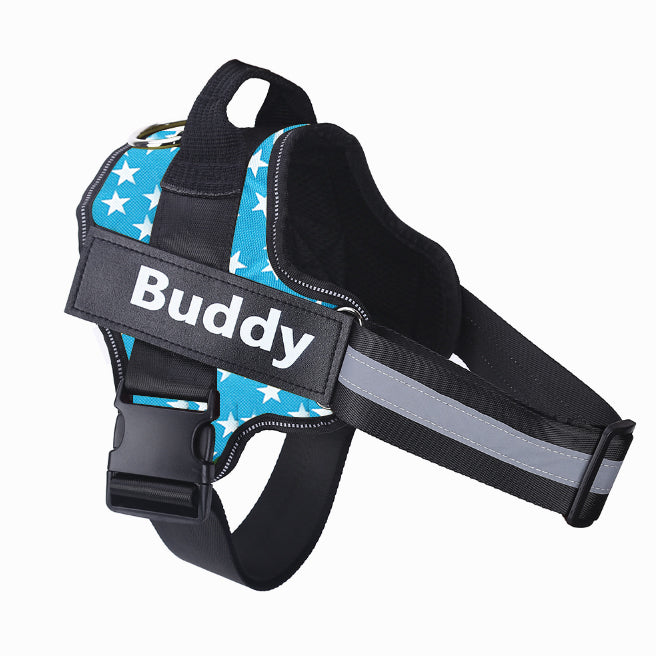 Custom Personalized Reflective Dog Vest Harness with Handle