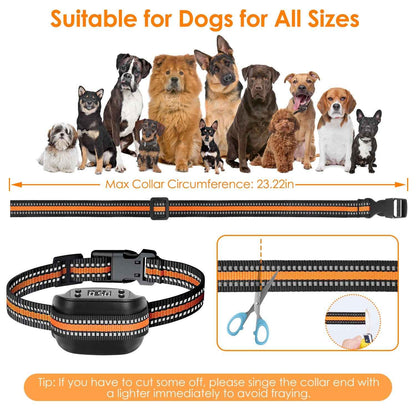 2 In 1 Waterproof Dog GPS Wireles, With 32-2887FT Radius, Fence Tracker Dog Collar