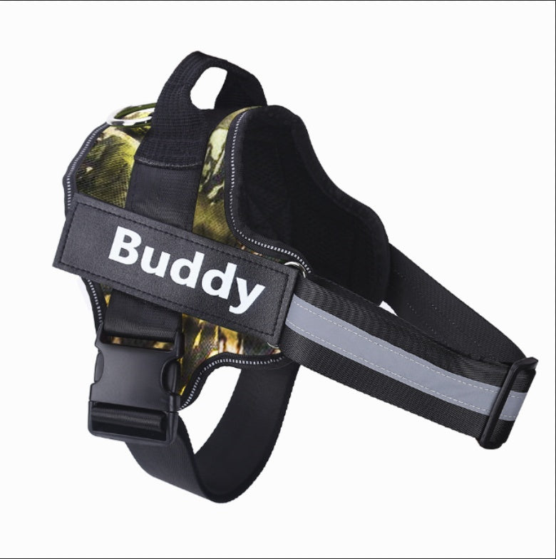 Custom Personalized Reflective Dog Vest Harness with Handle