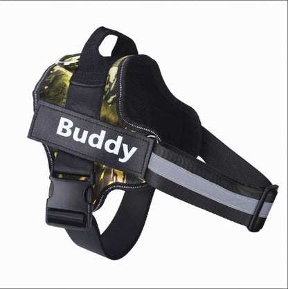 Custom Personalized Reflective Dog Vest Harness with Handle