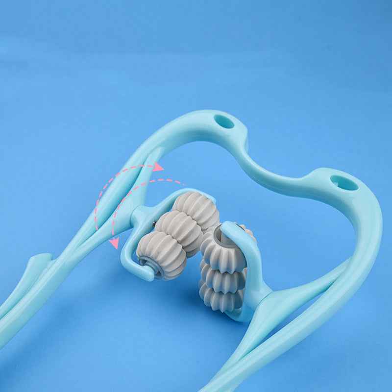 6-Wheel Neck & Shoulder Massager - Deep Tissue Muscle Relief Tool