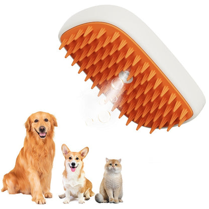 USB Rechargeable Pet Steam Brush, Spray/Steam  Massage Comb and Pet Grooming Tools