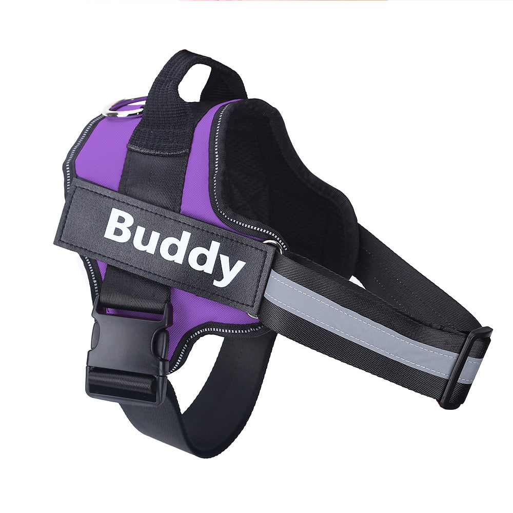 Custom Personalized Reflective Dog Vest Harness with Handle
