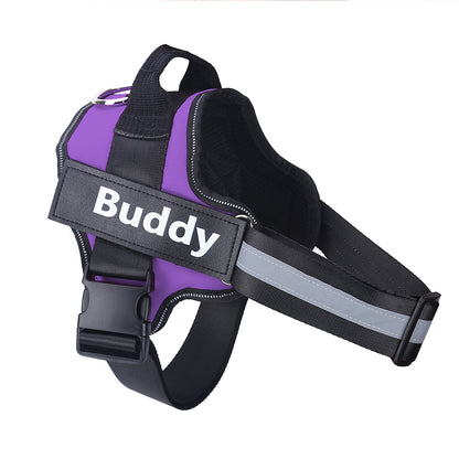 Custom Personalized Reflective Dog Vest Harness with Handle