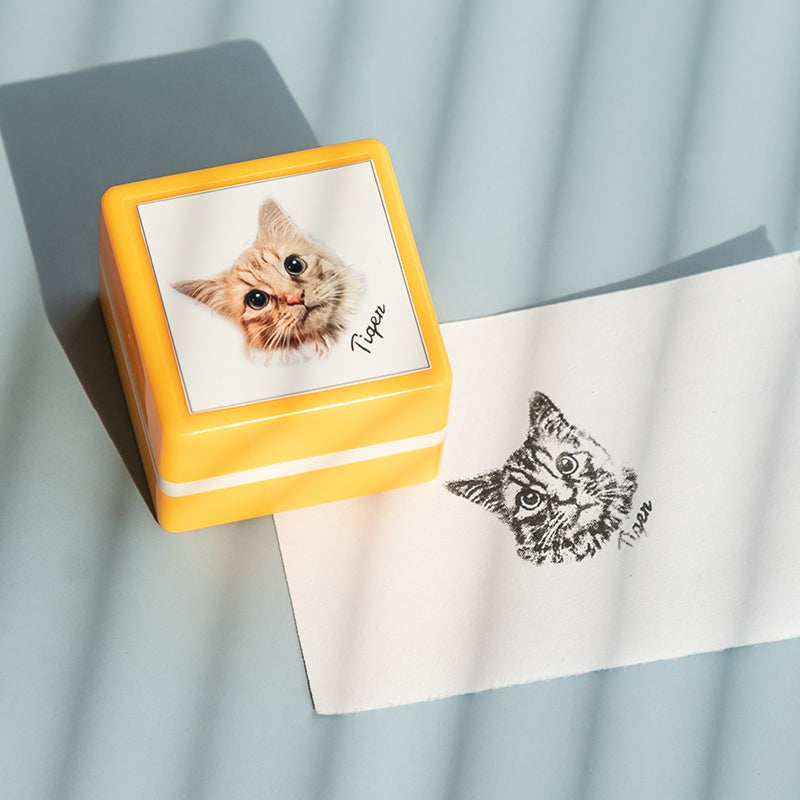 Custom Pet Portrait Stamp | Personalized Dog Photo Seal