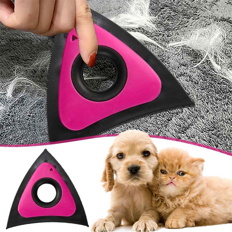 Triangle Pet Hair Remover Brush - Dog & Cat Hair Cleaner