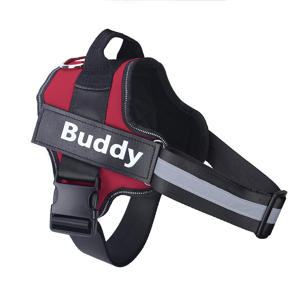Custom Personalized Reflective Dog Vest Harness with Handle