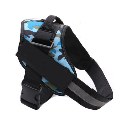 Custom Personalized Reflective Dog Vest Harness with Handle