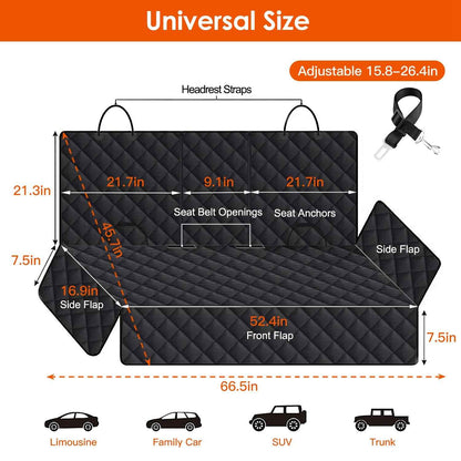 Dog Waterproof Scratchproof Car Truck SUV Rear Seat Protector
