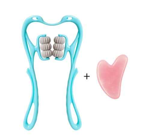 6-Wheel Neck & Shoulder Massager - Deep Tissue Muscle Relief Tool