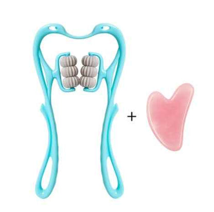 6-Wheel Neck & Shoulder Massager - Deep Tissue Muscle Relief Tool